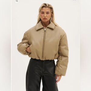 Maebe ASPEN PUFFER JACKET - BEIGE XS/S